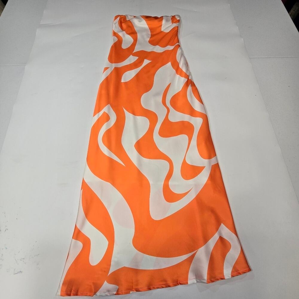 SNDYS Angel Dress in Orange Swirl - Picture 2 of 12
